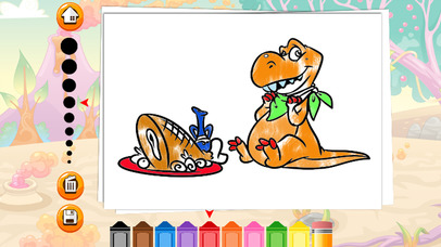 Dinosaur Coloring Page For Kids Education Game screenshot 3