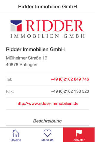 Ridder Immobilien Ratingen screenshot 2