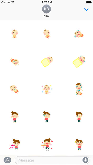 Mother And Baby Emoji Stickers screenshot 2