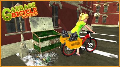 Garbage Bicycle Kids Rider City Cleaner 3D screenshot 2