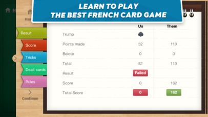 Belote Coinche - card game screenshot 3