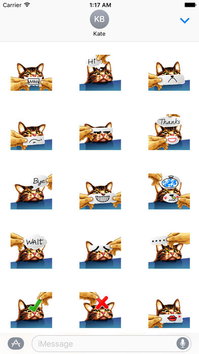 Cute Meme Cat Emoji Sticker screenshot 2