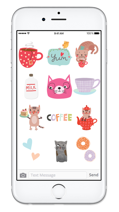 Cats and Coffee Sticker Pack screenshot 4