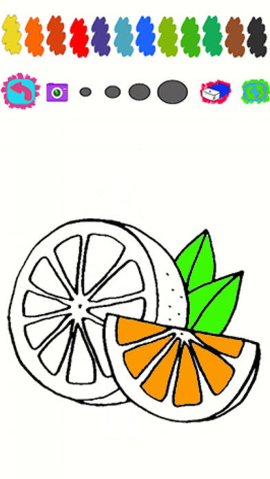 Kids Game Oranges Coloring Version screenshot 2