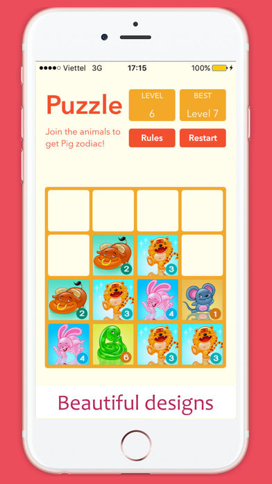 2048 Animals Chinese Zodiac Puzzle screenshot 3