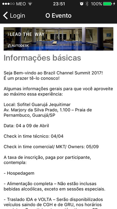 Autodesk Brazil Channel Summit 2017 screenshot 3