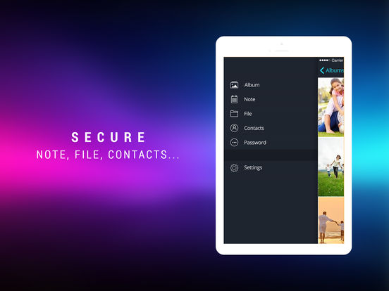 Screenshots of Photo Safe Vault - Hide Private Picture & Videos for iPad
