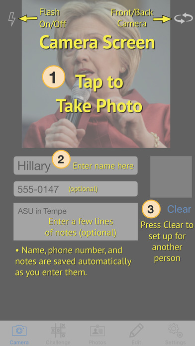 FaceCards - Memorize People's Names screenshot 2