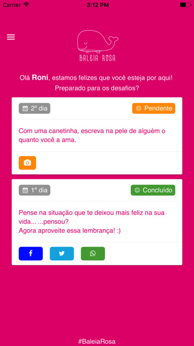 Baleia Rosa - App Oficial screenshot 3