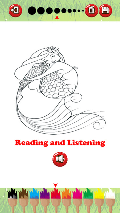 Reading and Listening Coloring Book Game for Kids screenshot 3