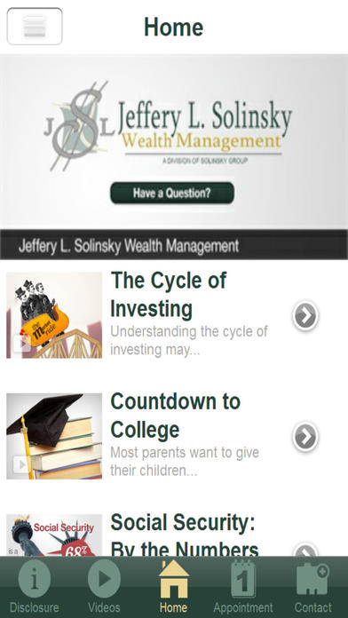 Jeffery L. Solinsky Wealth Management screenshot 2
