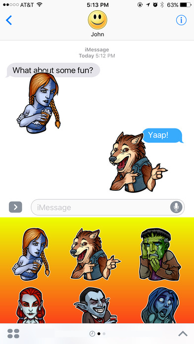 Scary Monsters and Legends Stickers screenshot 2