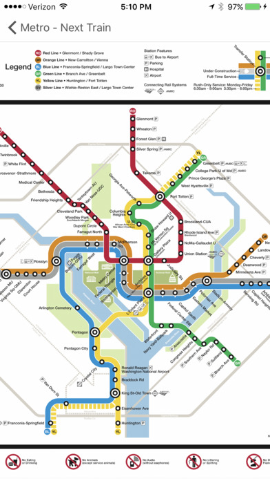 Capital DC Metro - Next Train screenshot 3