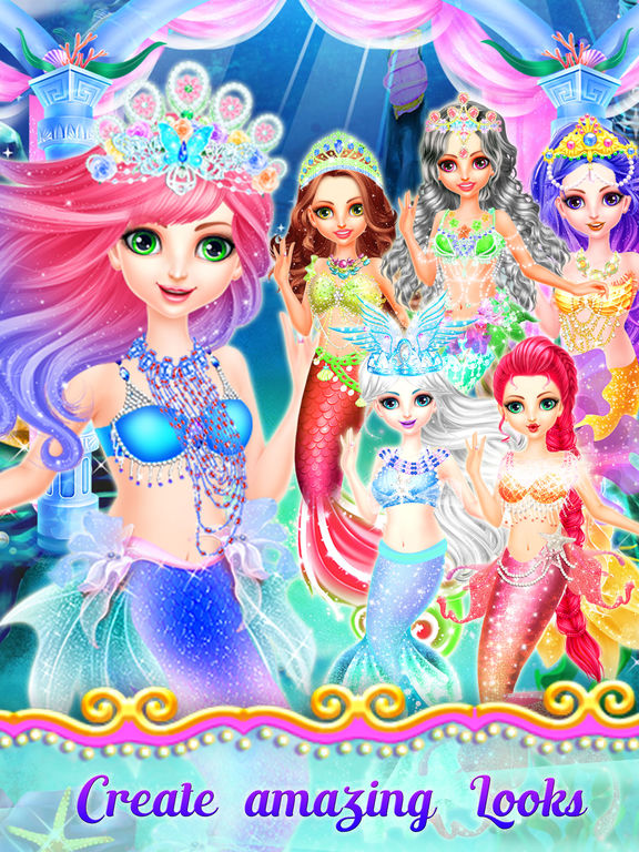 Mermaid Princess Dress Up - Princess Girls Games!screeshot 4
