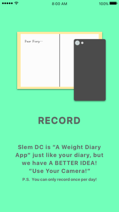 Selfie Weight Diary | Slim DC screenshot 2