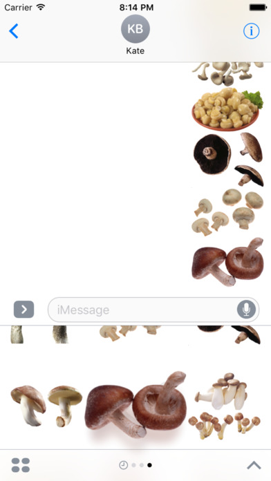 Mushroom Stickers for iMessage screenshot 3