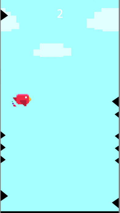 Pixel Red Bird Sky Rusher screenshot 3