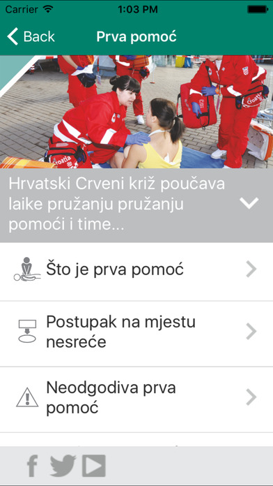 Hrvatski Crveni križ screenshot 2