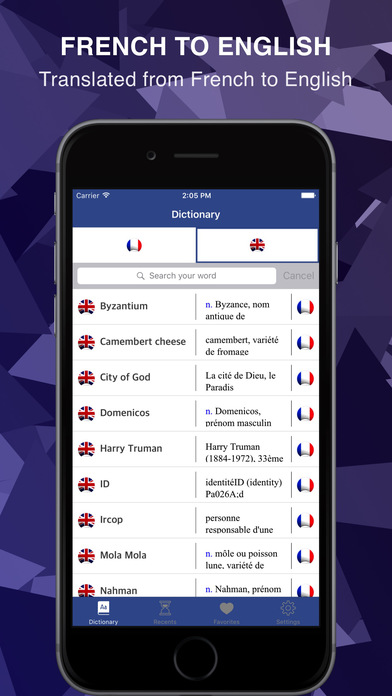 Pro English French Dictionary For You screenshot 2