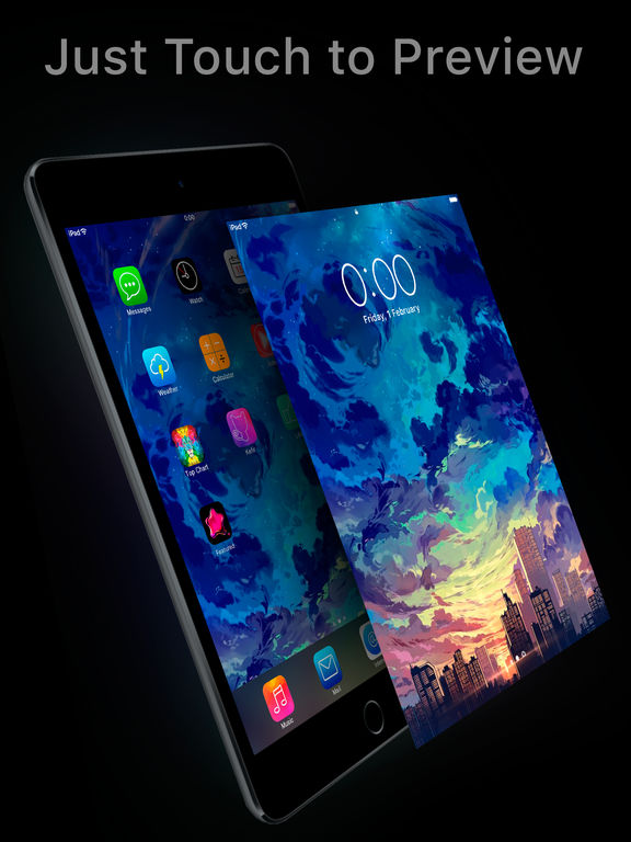Screenshots of Featured of Wallpapers Cool Backgrounds and Themes for iPad