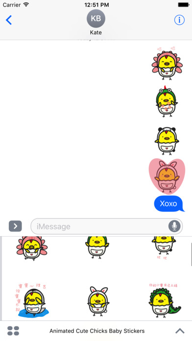 Animated Cute Baby Chick Stickers For iMessage screenshot 4