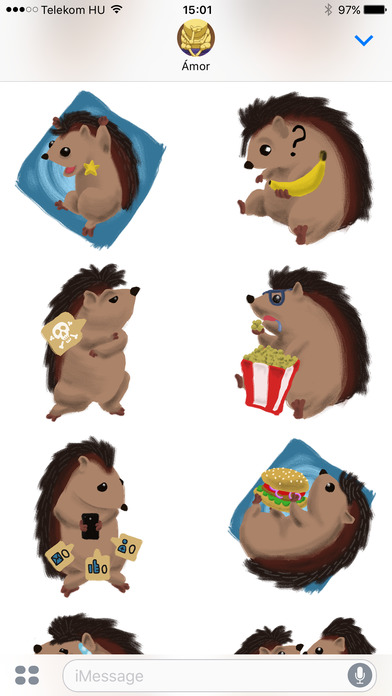 Tiny Hedgehog Stickers screenshot 4