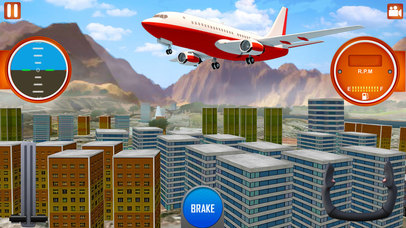 Airplane Flying City Tour - Real Flight Simulator screenshot 2