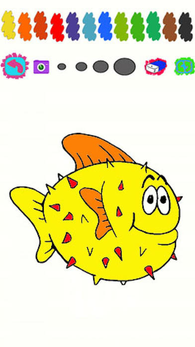 Book Colouring For Cartoon Fish Version screenshot 2