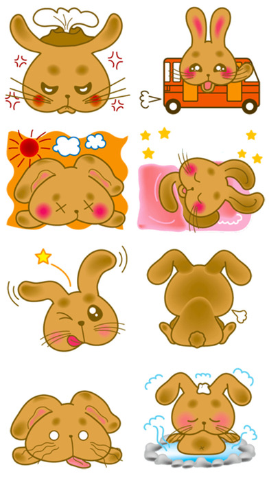 Fluffy Bunny Stickers! screenshot 2