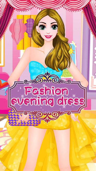 Fashion evening dress - Girls style up games screenshot 4