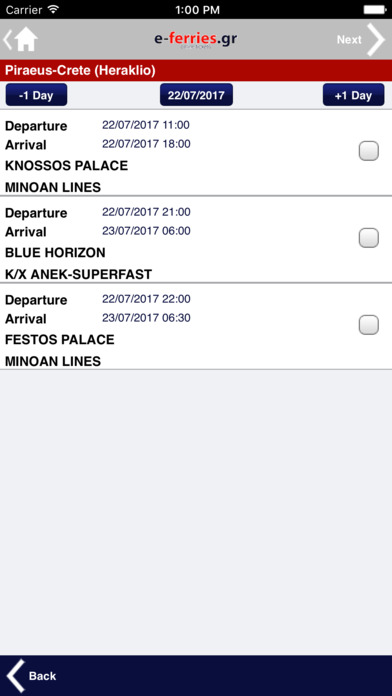 Ferry Tickets screenshot 2