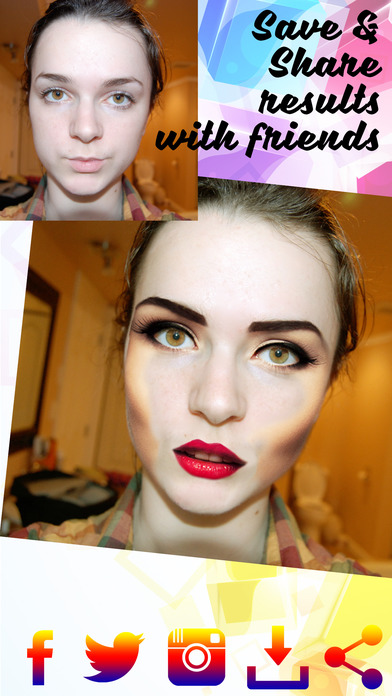 Photo Makeup Cam–Trendy Eye Makeup& Eyebrow Editor screenshot 4