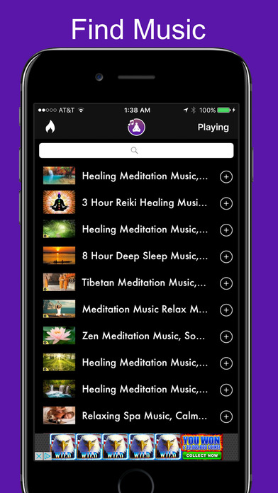 Meditation Music - Relaxing Music Player Playlists screenshot 2