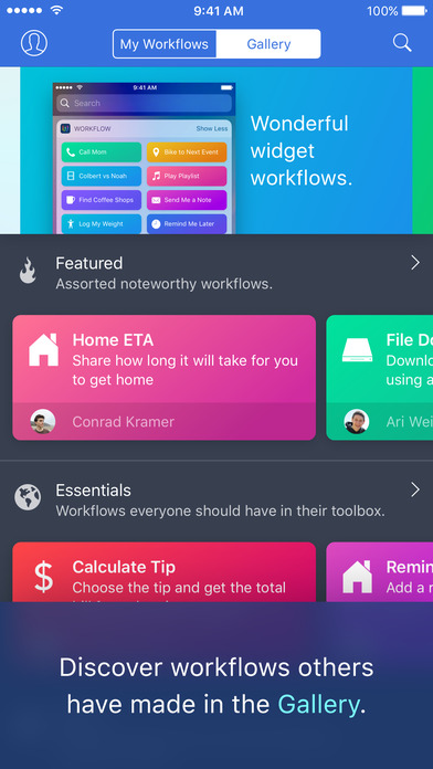 Workflow: Powerful Automation Made Simple 앱스토어 스크린샷