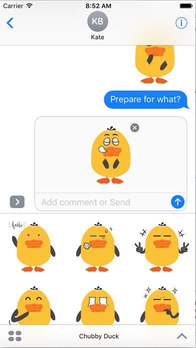 Chubby Duck - Duck Emojis & Stickers Pack screenshot 2