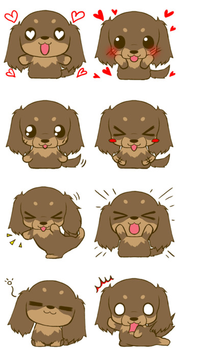 Brown Puppy : 80 Stickers Mega Pack screenshot 3