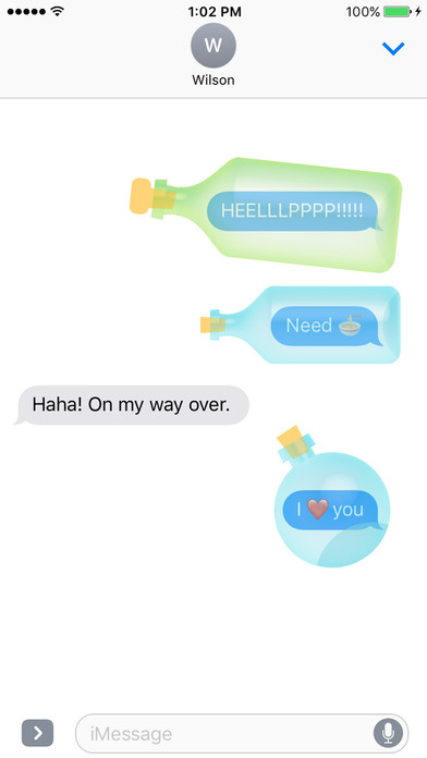 Text Message in a Bottle screenshot 2