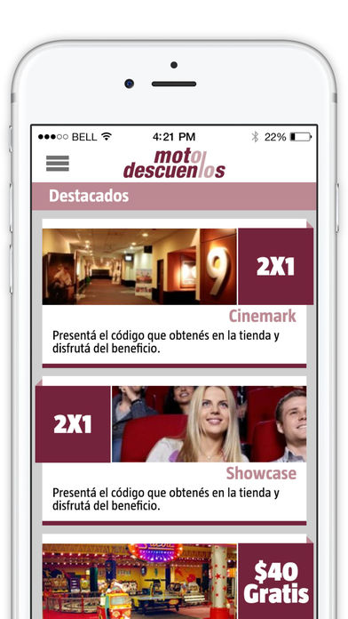 Moto Descuentos screenshot 2