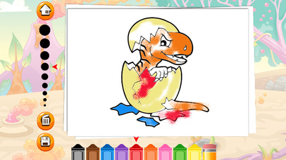 Dinosaur Coloring Page For Kids Education Game screenshot 4
