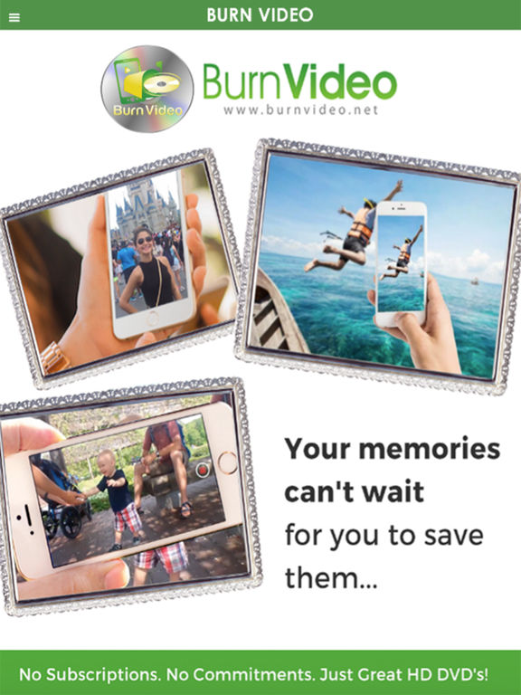 Screenshots of Burn Video - Your Phone's Videos Delivered on DVD for iPad