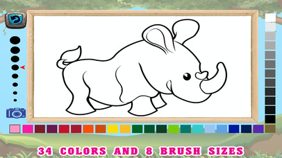 Animals Coloring Book HD - First Grade Word Games screenshot 3