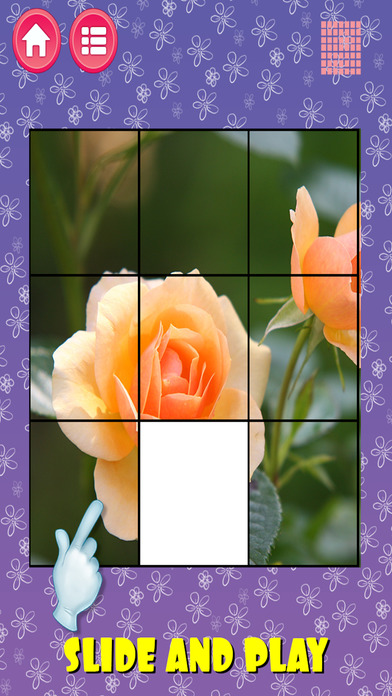 Flower Slide Puzzle For Kids screenshot 3