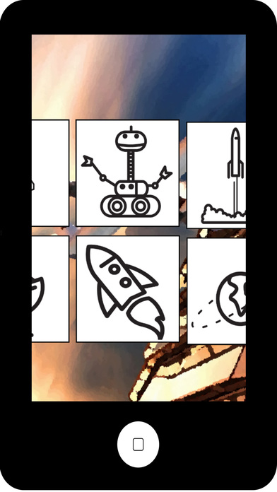 Rocket Space Coloring - Planets and Stars Fun screenshot 2