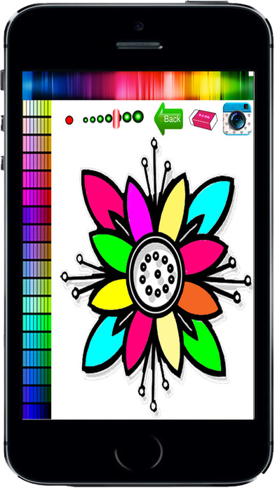 flower coloring book for kids and adult screenshot 2
