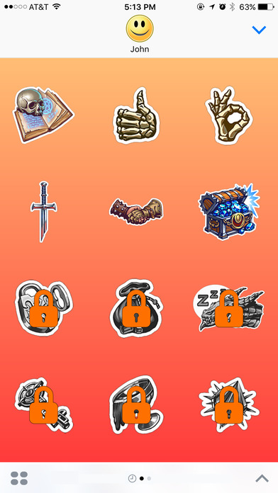 Treasures and Dragons Stickers screenshot 3