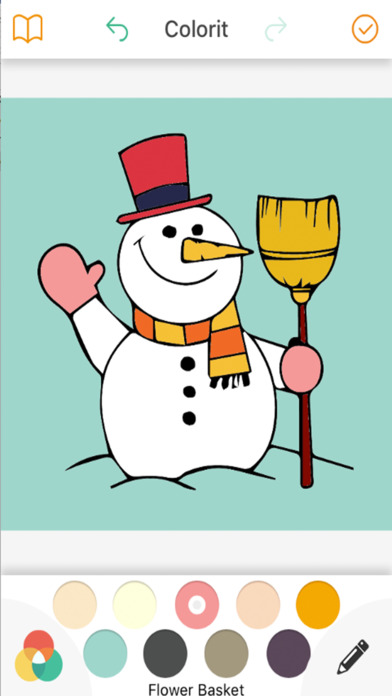 Coloring for kids Snowmans screenshot 4