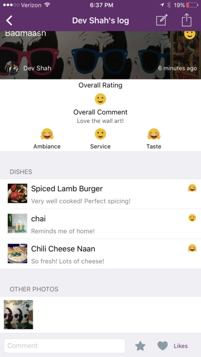 Foodilog - Dining Out Tracker screenshot 3