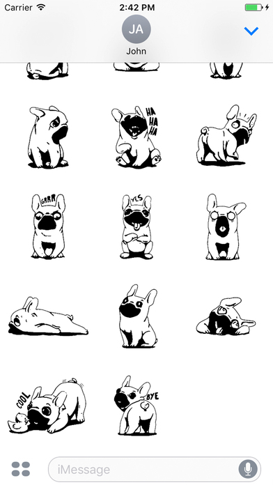 Bulldog Emoji & Sticker screenshot 3