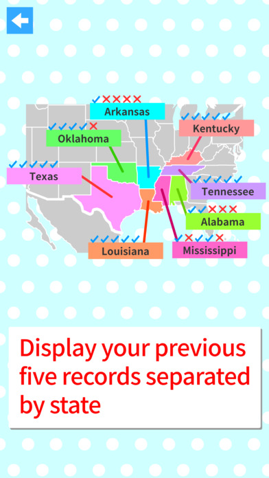 US States & Capitals Map Quiz screenshot 2