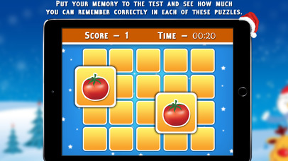 Christmas Vegetables Matching Cards - Pair Games screenshot 2